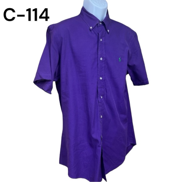Ralph Lauren Blue Label Other - SzL Purple Custom Fit Short Sleeve Button Down Ralph Lauren